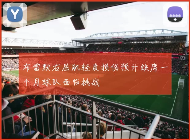 布雷默右屈肌轻度损伤预计缺席一个月球队面临挑战